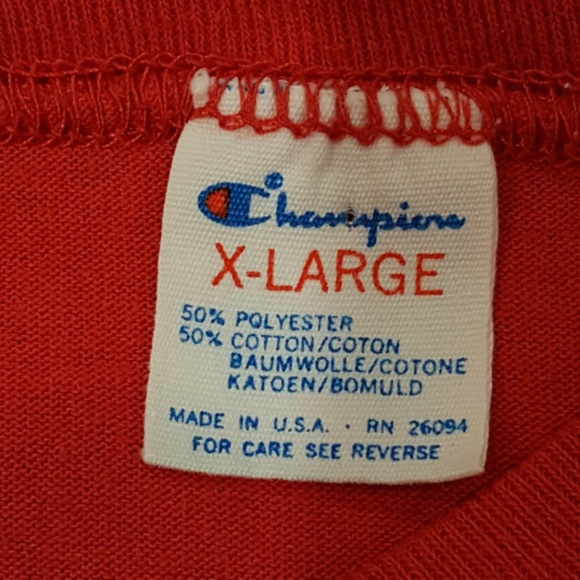 Vintage Ohio State University Buckeyes T Shirt XL 80s Champion Mesh Sleeve Tee - Picture 2 of 8